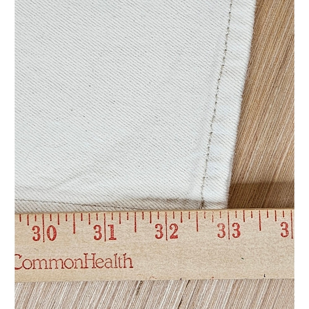 Abercrombie & Fitch The 90s Relaxed Jeans Women 37L Cream Curve Love High Rise - Picture 7 of 16